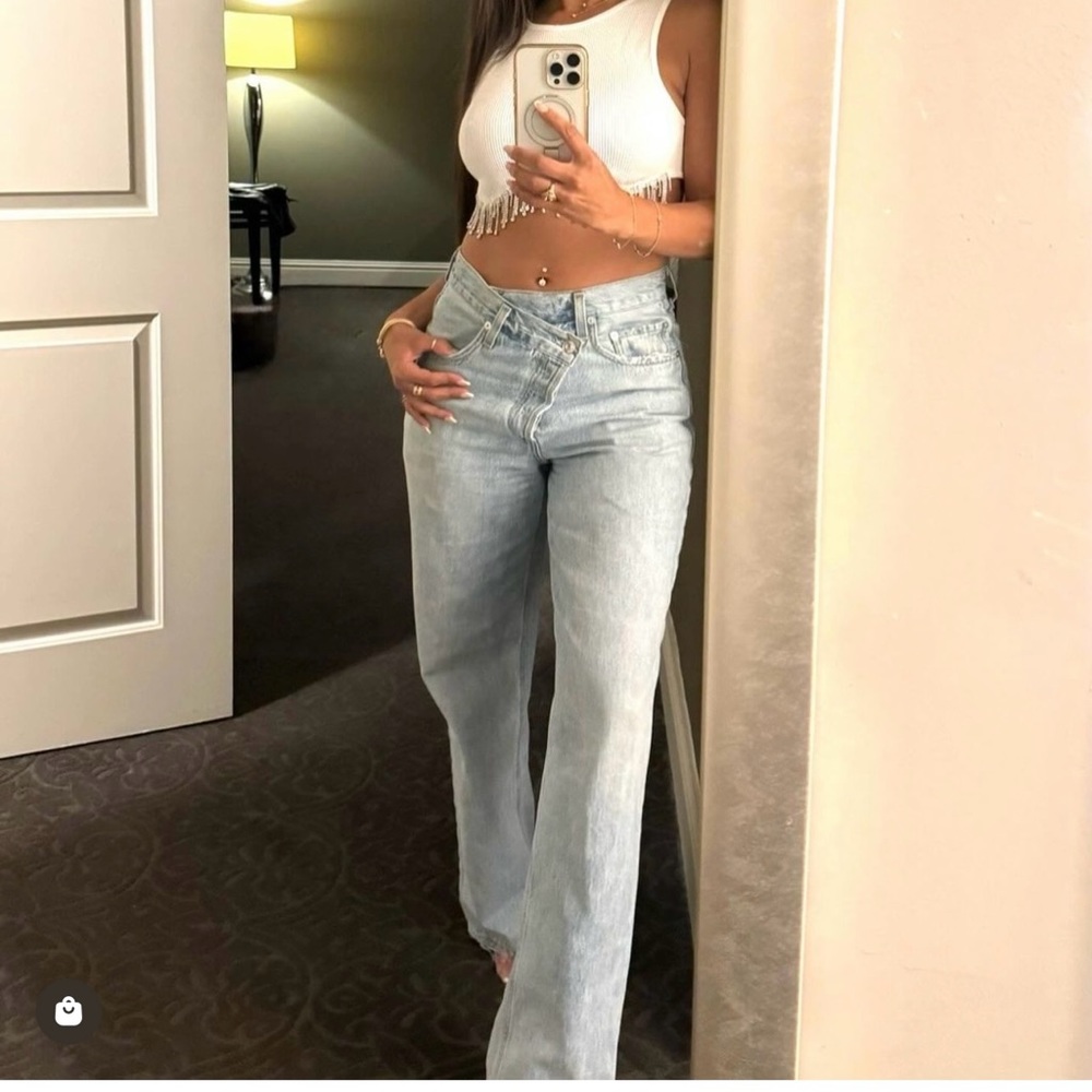 Cross cross upsized jeans